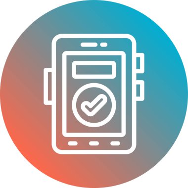Mobil uygulama simgesinin vektör illüstrasyonu