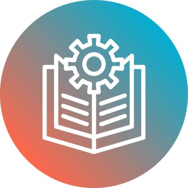 Modern eğitim ikonunun vektör illüstrasyonu