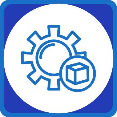 Vites düz yuvarlak vektör simgesi