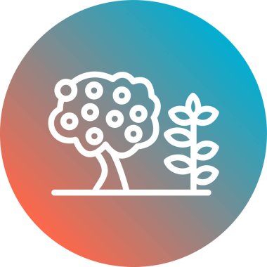 ağaç simgesi vektör illüstrasyonu