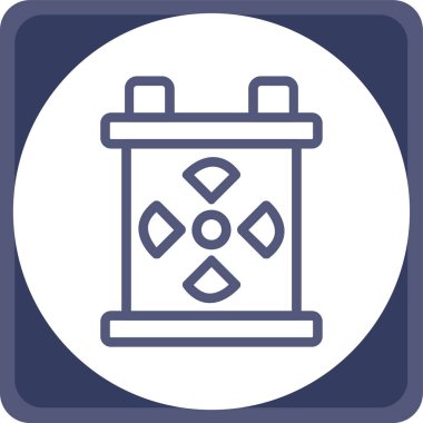 Pil simgesinin vektör illüstrasyonu