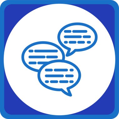 Konuşma baloncukları ikon vektör çizimi