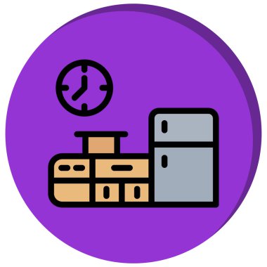 dağıtım simgesi, vektör illüstrasyonu basit tasarım