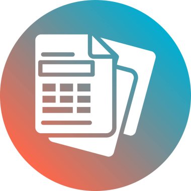 belge simgesi vektör illüstrasyonu