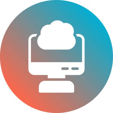 vektör Bulut simgesi illüstrasyonu