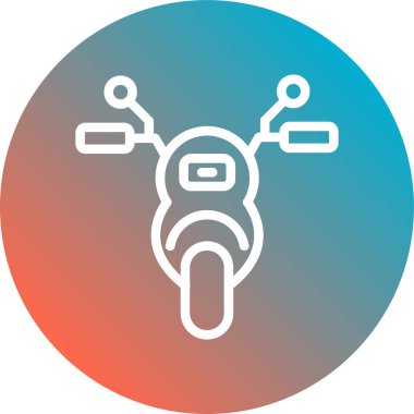 motosiklet simgesi vektör illüstrasyonu