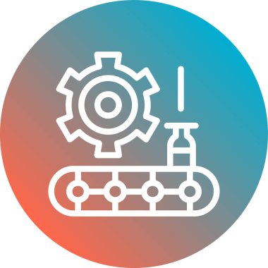 Benzin istasyonu simgesinin vektör illüstrasyonu