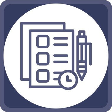 Not simgesi olan pano. vektör illüstrasyonu