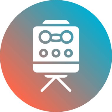 Benzersiz elektrikli ısıtıcı vektör simgesi