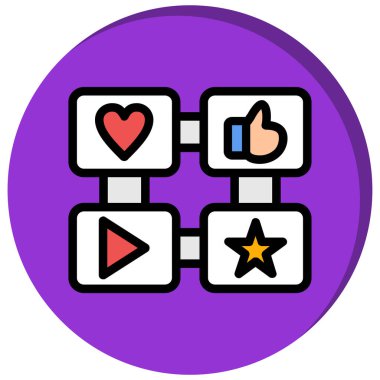 Sosyal ortam paylaşım simgesi