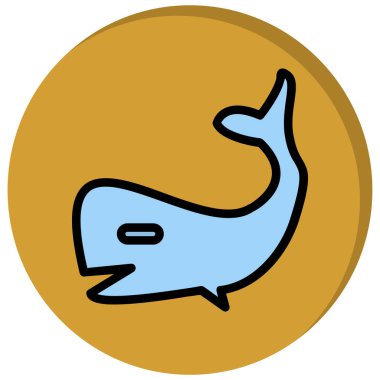 Balık simgesinin vektör illüstrasyonu