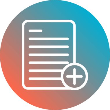 Belge simgesinin vektör illüstrasyonu