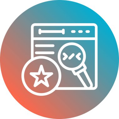 seo modern simgesinin vektör illüstrasyonu