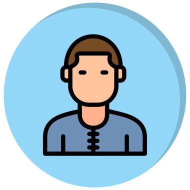 Moda tarzında izole edilmiş arka planda tişört ikonu olan genç adam