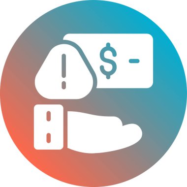 Para için. Web simgesi basit illüstrasyon