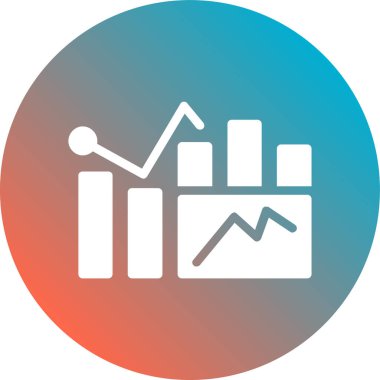 İş ve finans simgesinin vektör illüstrasyonu