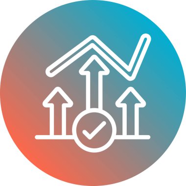 ok simgesinin vektör illüstrasyonu