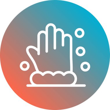 Eldiven simgesi vektör illüstrasyonu