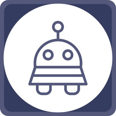 Robot simgesinin vektör illüstrasyonu