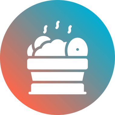 Kek. Web simgesi basit illüstrasyon