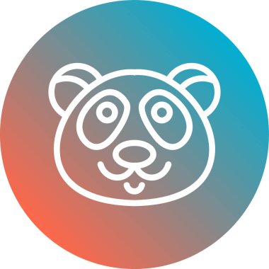 Moda tarzında izole edilmiş hayvan simgesi