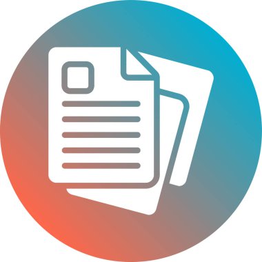 Belge simgesinin vektör illüstrasyonu