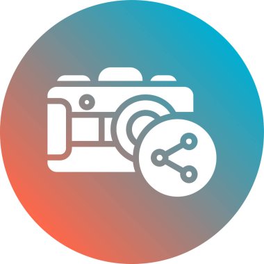 Kamera. Web simgesi basit illüstrasyon