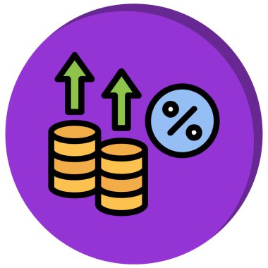 İş büyümesi simgesi, vektör illüstrasyonu