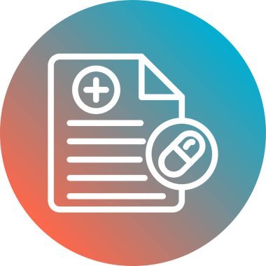 belge simgesi vektör illüstrasyonu