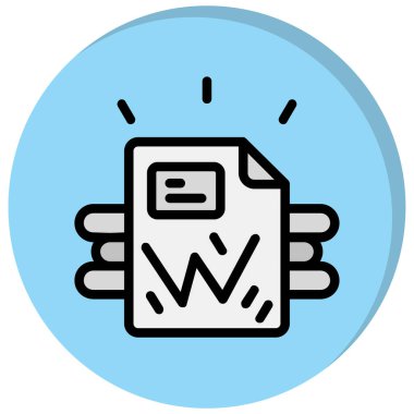 Web simgesi, web sayfasının vektör illüstrasyonu