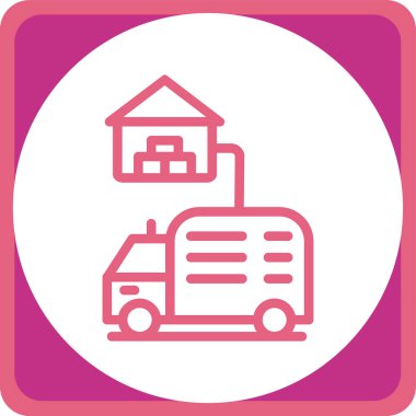 bus simgesi vektör illüstrasyonu