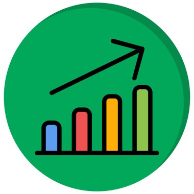 grafik ikonu vektör illüstrasyonu