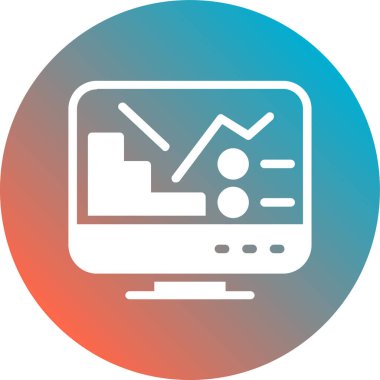 vektör lcd simgesi illüstrasyonu