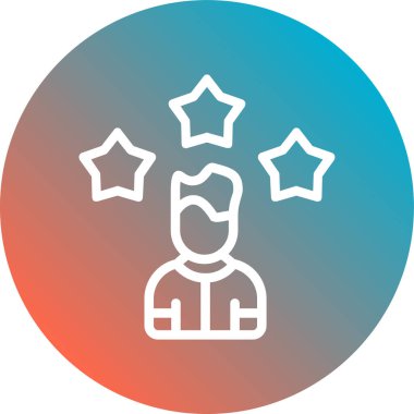 Yıldız simgesinin vektör illüstrasyonu