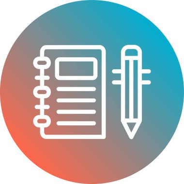 kalem simgesinin vektör illüstrasyonu