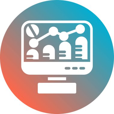 analitik simge vektör illüstrasyonu