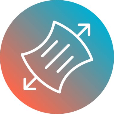 Kağıt simgesinin vektör illüstrasyonu