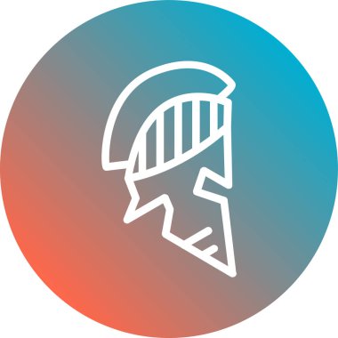 Kask simgesi vektör illüstrasyonu