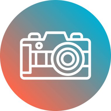 kamera simgesi vektör illüstrasyonu