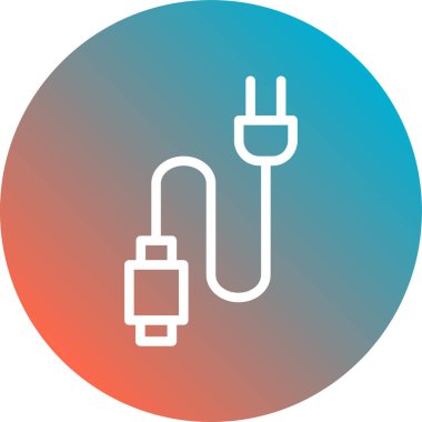 Elektrik dolgu simgesinin vektör illüstrasyonu