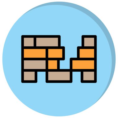 Bina. Web simgesi basit illüstrasyon