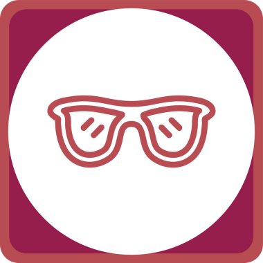 Gözlükler Düz Vektör Simgesi