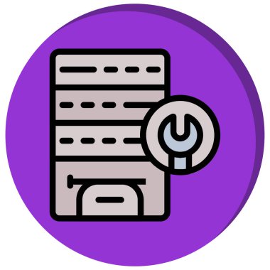 sunucu vektör illüstrasyonu modern simge