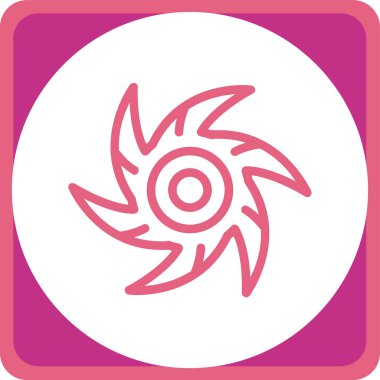 Ateş simgesi, vektör çizimi