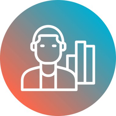 Maskeli bir kişinin vektör çizimi