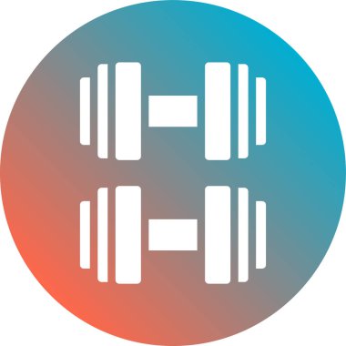 Bir fitness simgesinin vektör illüstrasyonu