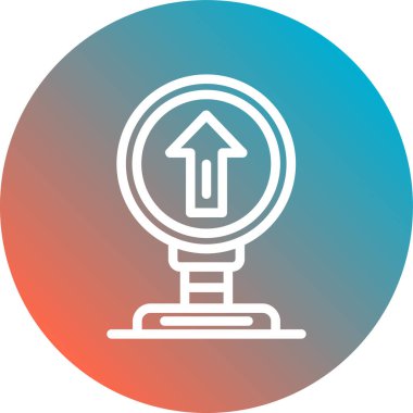 Arrow vektör simgesi illüstrasyonu