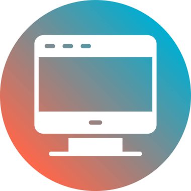 bilgisayar simgesi vektör illüstrasyonu