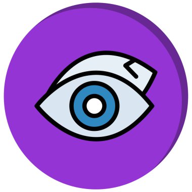 Göz simgesi, vektör illüstrasyon tasarımı