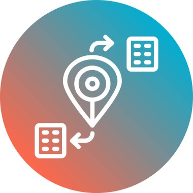 Seo simgesinin vektör illüstrasyonu